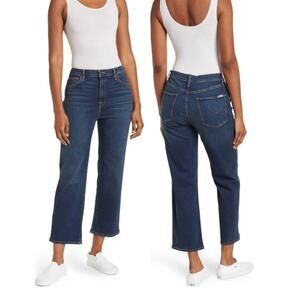 Hudson Jeans Women Size 27 Giana Blue Noa Mid Rise Straight Leg Crop Ankle Jeans